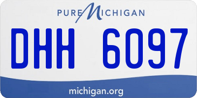 MI license plate DHH6097