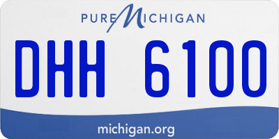 MI license plate DHH6100