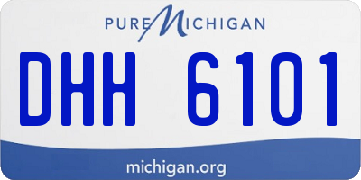MI license plate DHH6101