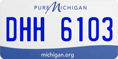 MI license plate DHH6103