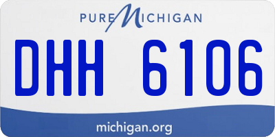 MI license plate DHH6106