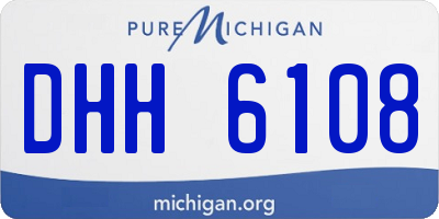 MI license plate DHH6108