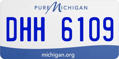 MI license plate DHH6109
