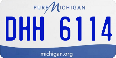 MI license plate DHH6114
