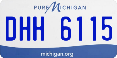 MI license plate DHH6115