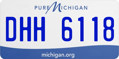 MI license plate DHH6118