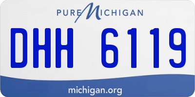 MI license plate DHH6119