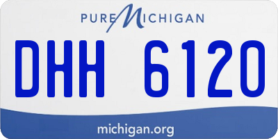 MI license plate DHH6120