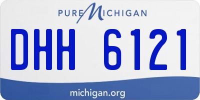 MI license plate DHH6121
