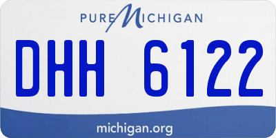 MI license plate DHH6122