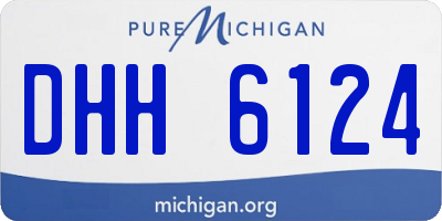 MI license plate DHH6124