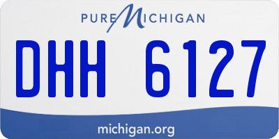 MI license plate DHH6127