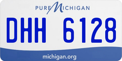 MI license plate DHH6128