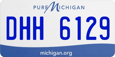 MI license plate DHH6129