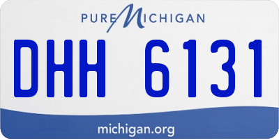 MI license plate DHH6131