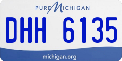 MI license plate DHH6135