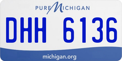 MI license plate DHH6136