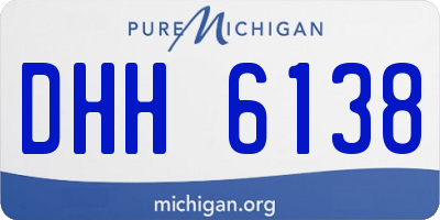 MI license plate DHH6138
