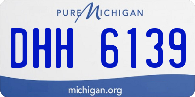 MI license plate DHH6139
