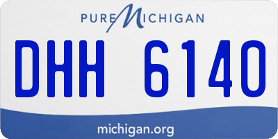 MI license plate DHH6140