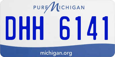 MI license plate DHH6141