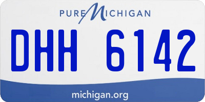 MI license plate DHH6142