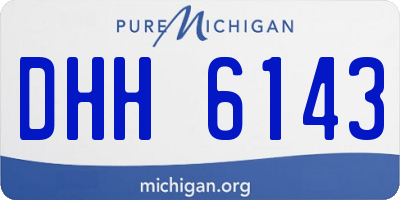 MI license plate DHH6143