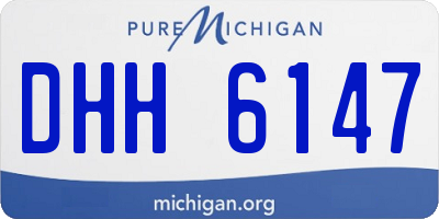 MI license plate DHH6147