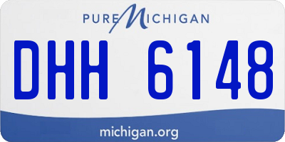 MI license plate DHH6148