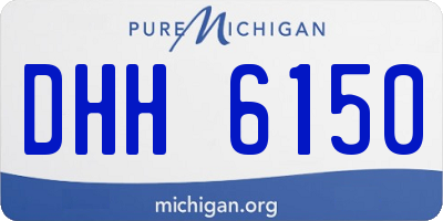 MI license plate DHH6150