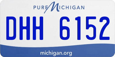 MI license plate DHH6152