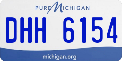 MI license plate DHH6154