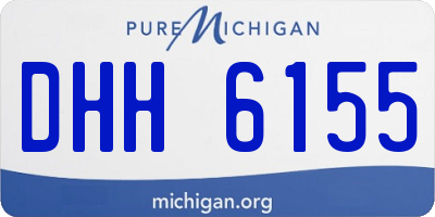 MI license plate DHH6155