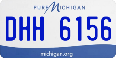 MI license plate DHH6156