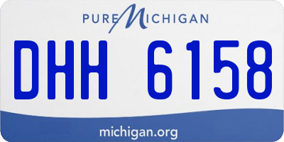 MI license plate DHH6158