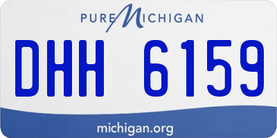 MI license plate DHH6159