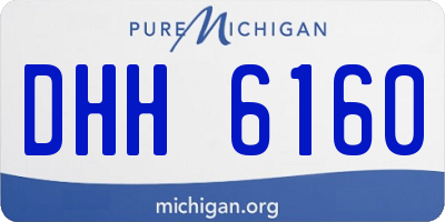 MI license plate DHH6160