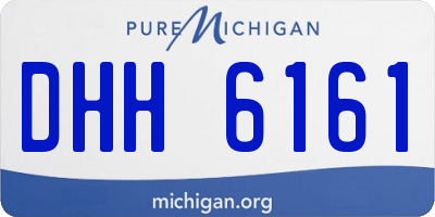 MI license plate DHH6161