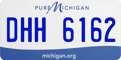 MI license plate DHH6162