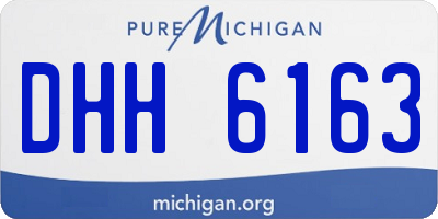 MI license plate DHH6163