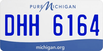 MI license plate DHH6164