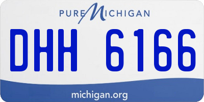 MI license plate DHH6166