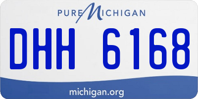 MI license plate DHH6168