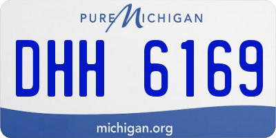 MI license plate DHH6169