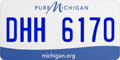 MI license plate DHH6170