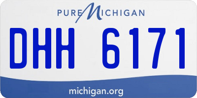 MI license plate DHH6171