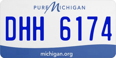 MI license plate DHH6174