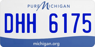 MI license plate DHH6175