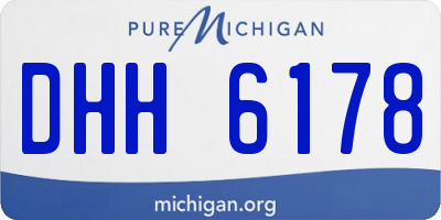 MI license plate DHH6178