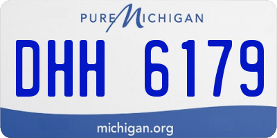 MI license plate DHH6179
